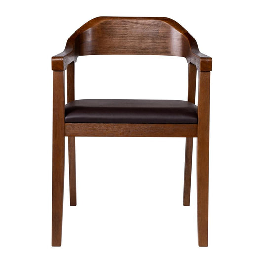 Boraam - Rasmus Dining Arm Chair - Chestnut Wire-Brush Finish - 77317 veiw 2