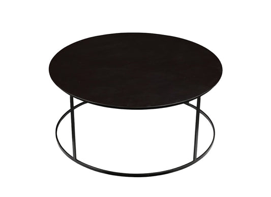 Boraam - Robertson Round Metal Coffee Table - Dark Brown Finish - 18107 veiw 2