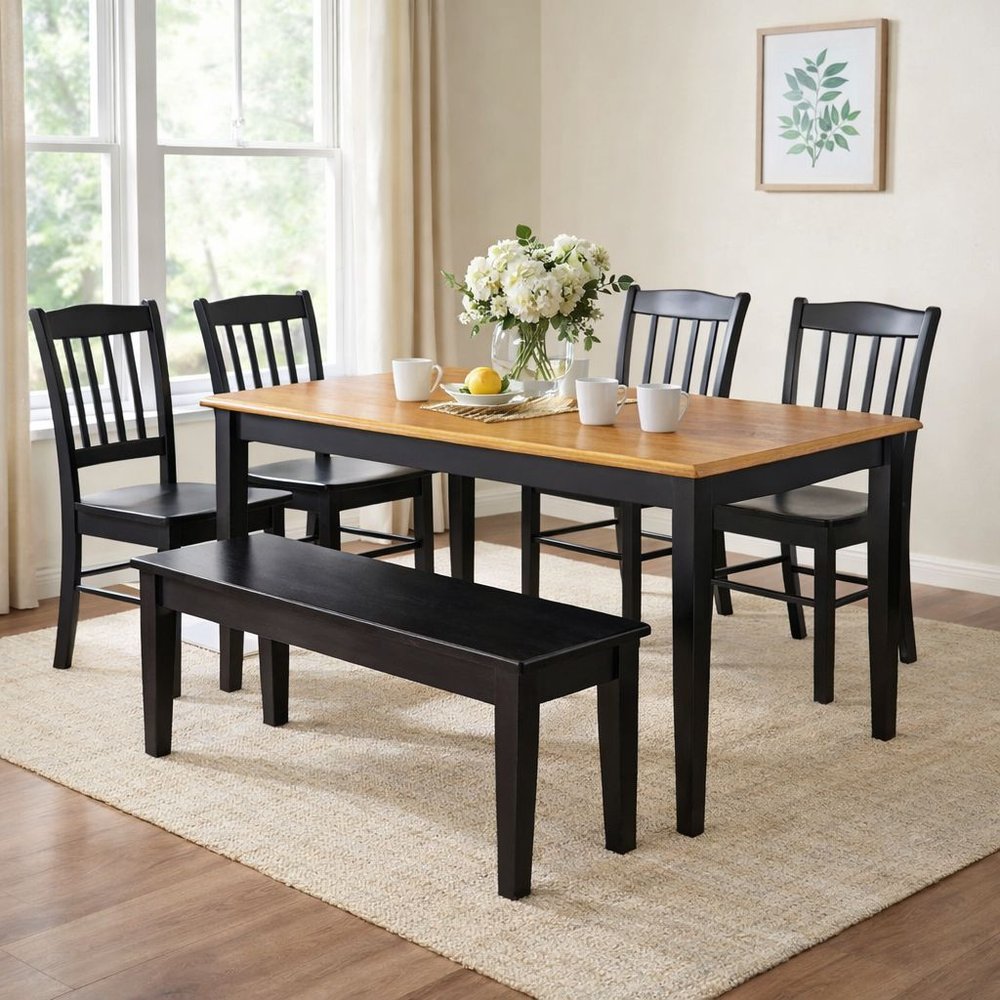 Boraam - Shaker 6-Piece Dining Set - Black - 86436 view 3