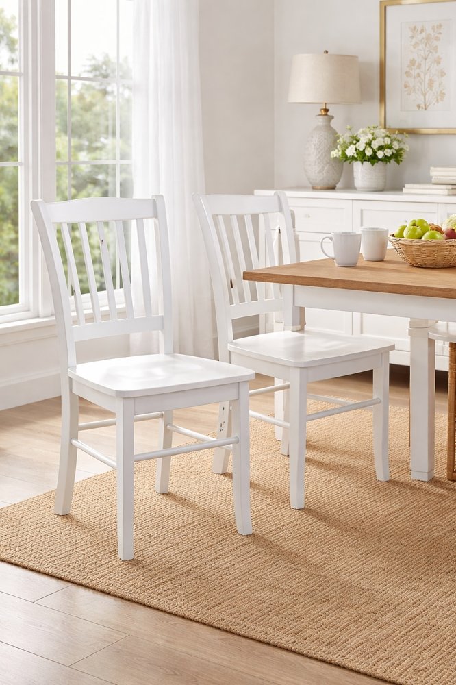 Boraam - Shaker Dining Chairs - Cream Finish (Set of 2) - 31336 view 9