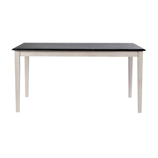 Boraam - Shaker Rectangular Wood Dining Table - European Black Ash/Antique White - 70436 view 2