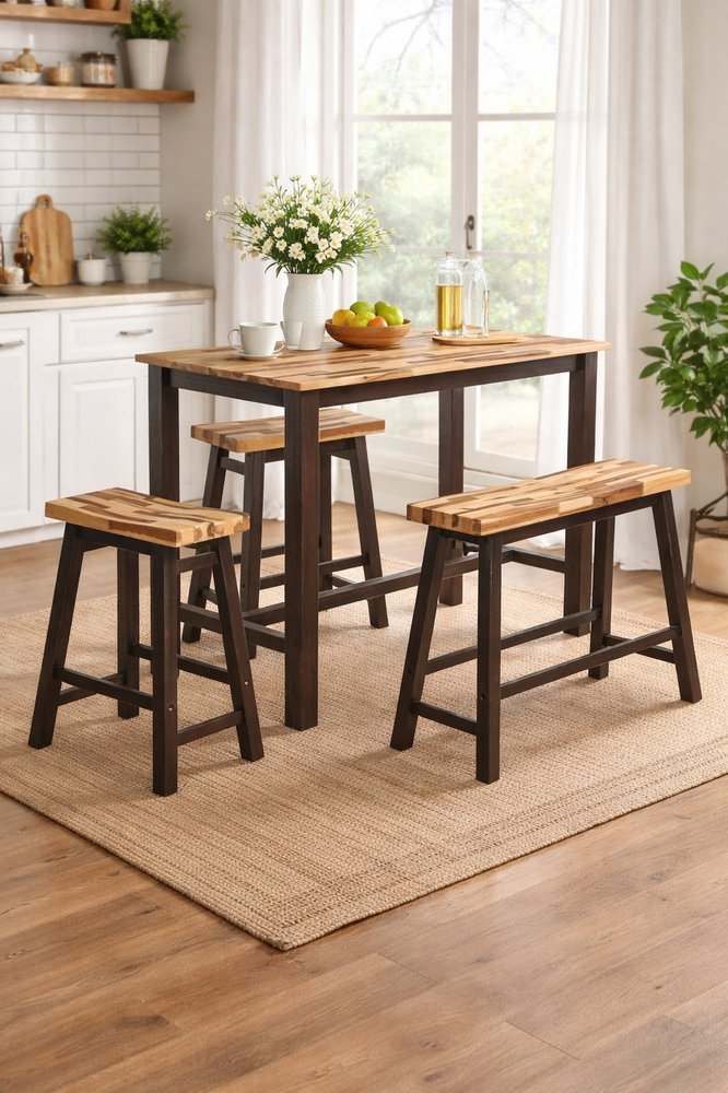 Boraam - Sonoma 4pc Pub Set - Blended Espresso Finish - 75327 view 5