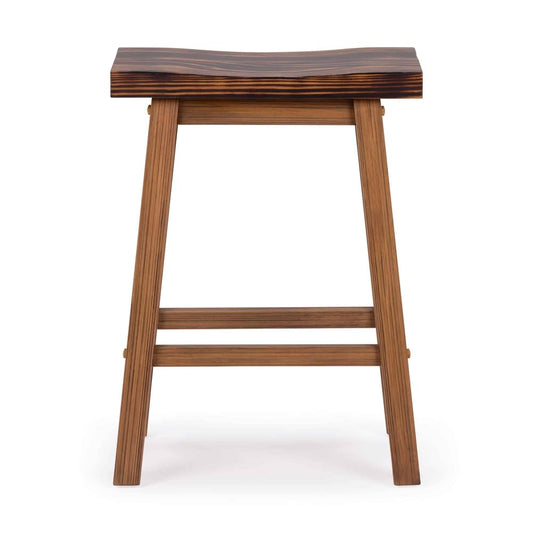 Boraam - Sonoma Backless Saddle Counter Stool - Burnt Chestnut - 80124 view 2