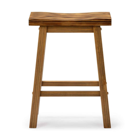 Boraam - Sonoma Backless Saddle Counter Stool - Burnt Natural - 80324 view 2