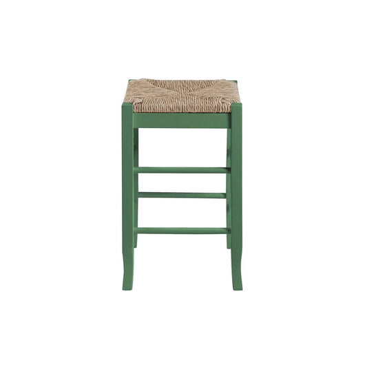 Boraam - Square Rush Backless Counter Stool - Equestrian Green - 96424 view 2
