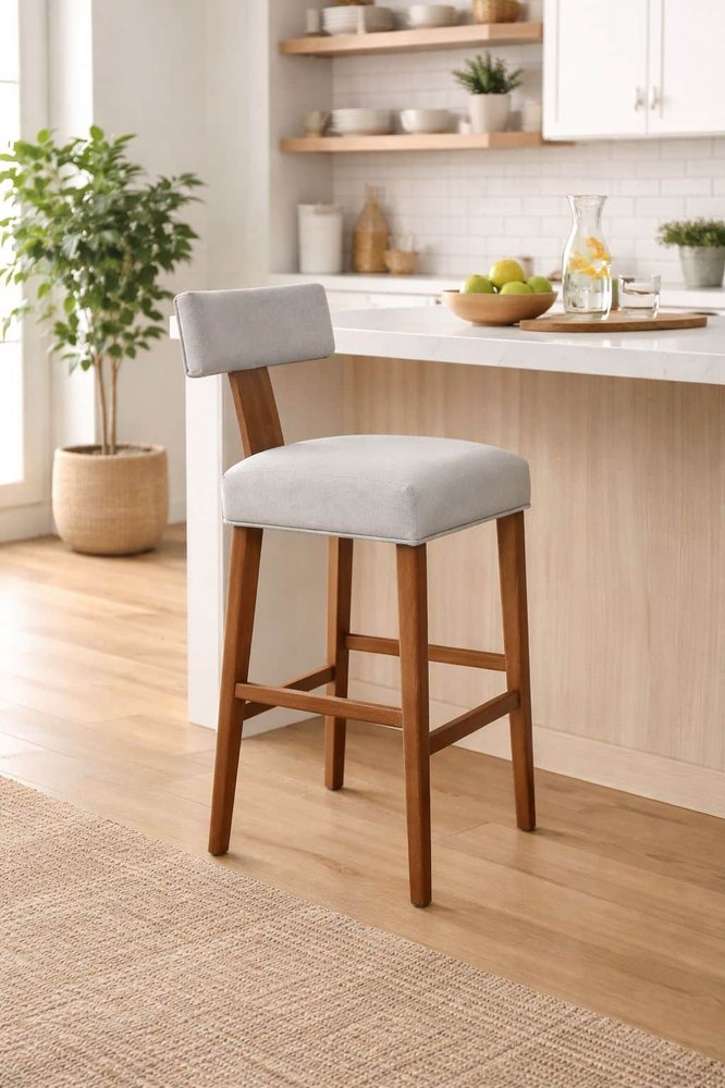 Boraam - Thalia T-Back Bar Stool with Fully Upholstered Cushion - 91129 view 8