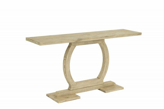 Boraam - Zen Rectangular Pine Wood Console Table - Barnwood Sandblast - 88730 veiw 2