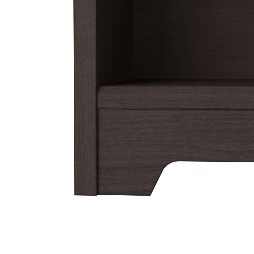 Bush Furniture - Cabot Tall 5 Shelf Bookcase in Heather Gray - WC31766 veiw 5