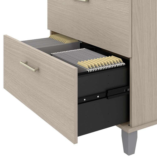 Bush Furniture - Somerset Lateral File in Sand Oak - WC81180 veiw 2