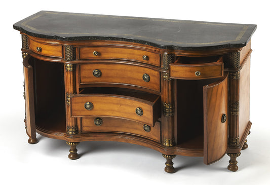 Butler Specialty Company - Heritage - Alberto 53 in. W Rectangular Fossil Stone Sideboard, Multi-Color - 458070