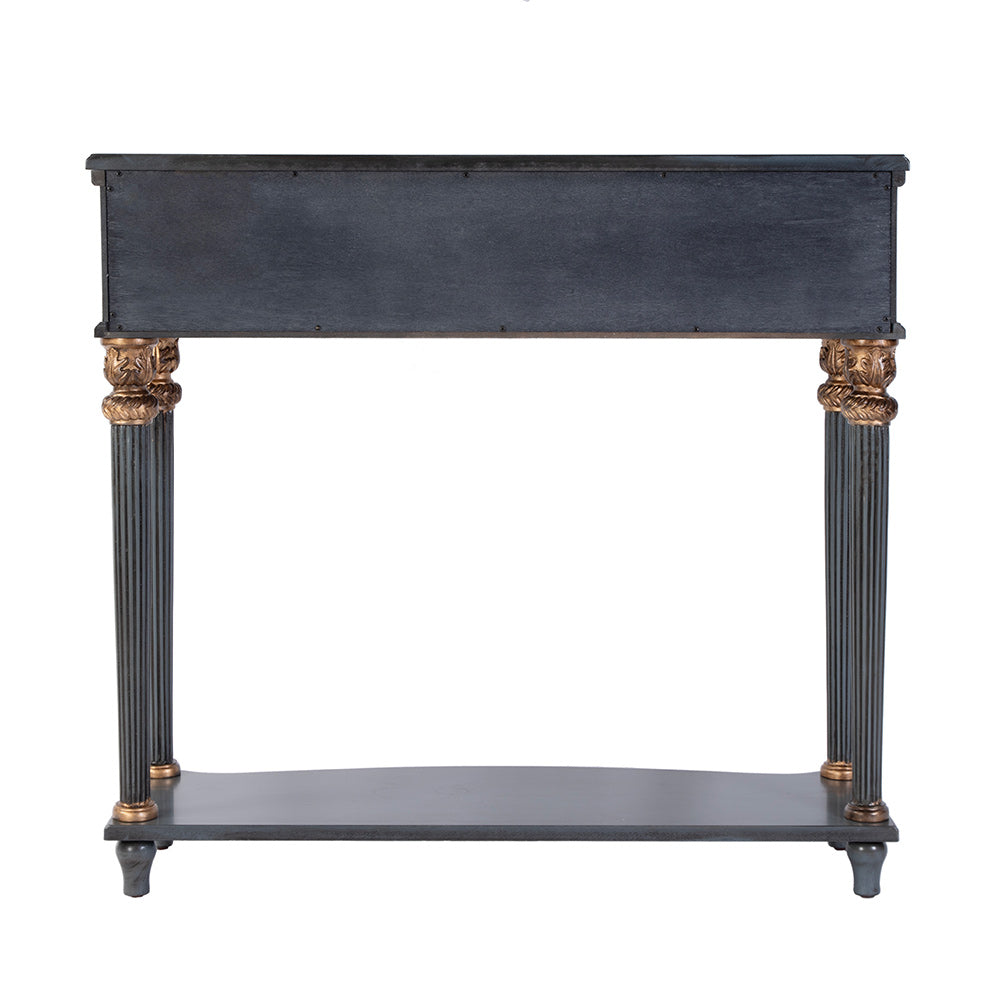 Butler Specialty Company - Alexander 37 in. W Rectangular Wood 1 Drawer Console Table w Lower Open Shelf, Blue - 2130483 View 4