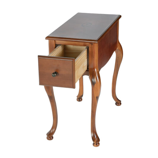 Butler Specialty Company - Andre 11 in. W Rectangular Wood Traditional 1 Drawer End Table, Medium Brown - 6256101 view 2