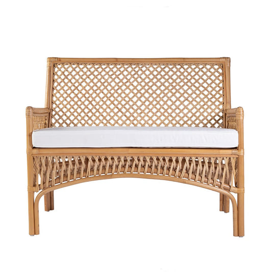 Butler Specialty Company - Antigua 42 in. W Rectangular Rattan Dining Bench w Back, Natural - 5957404 View 2