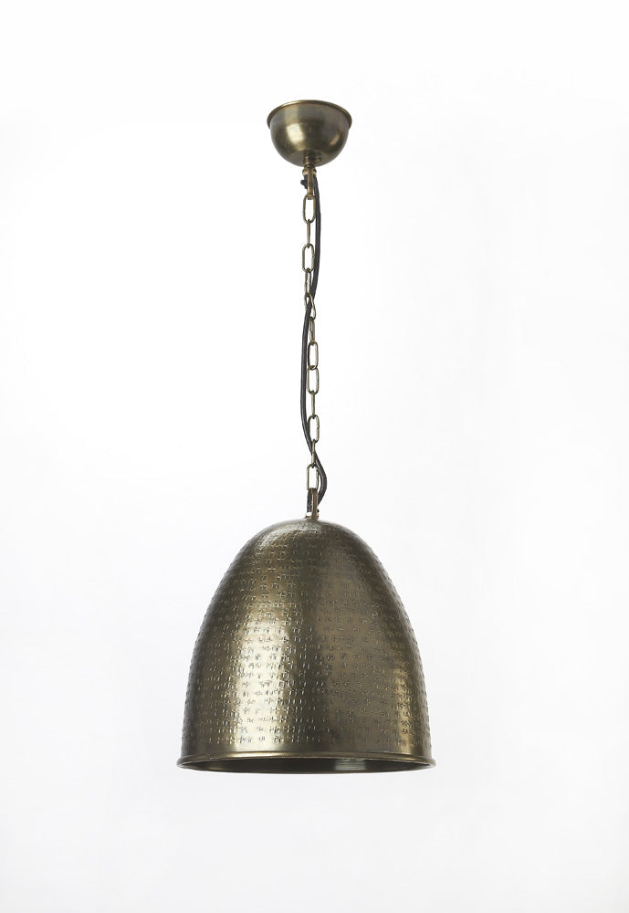 Butler Specialty Company - Hors D'oeuvres - Archie 1 Light Hammered Dome Pendant, Gold - 7164116_CLOSEOUT