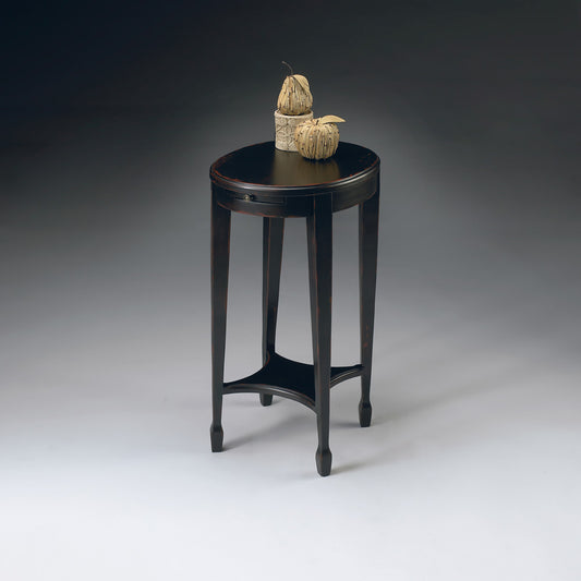 Butler Specialty Company - Arielle 12.5 in. W Oval Wood Side Table, Black - 1483136