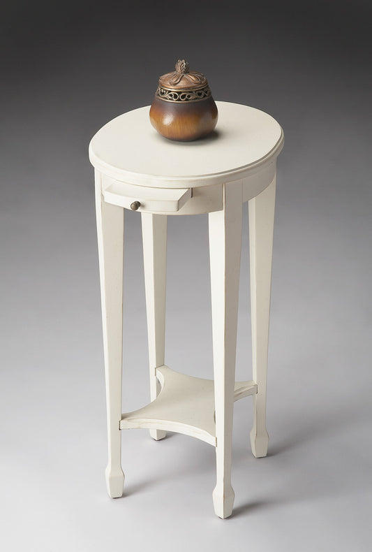 Butler Specialty Company - Arielle 12.5 in. W Oval Wood Side Table, White - 1483222