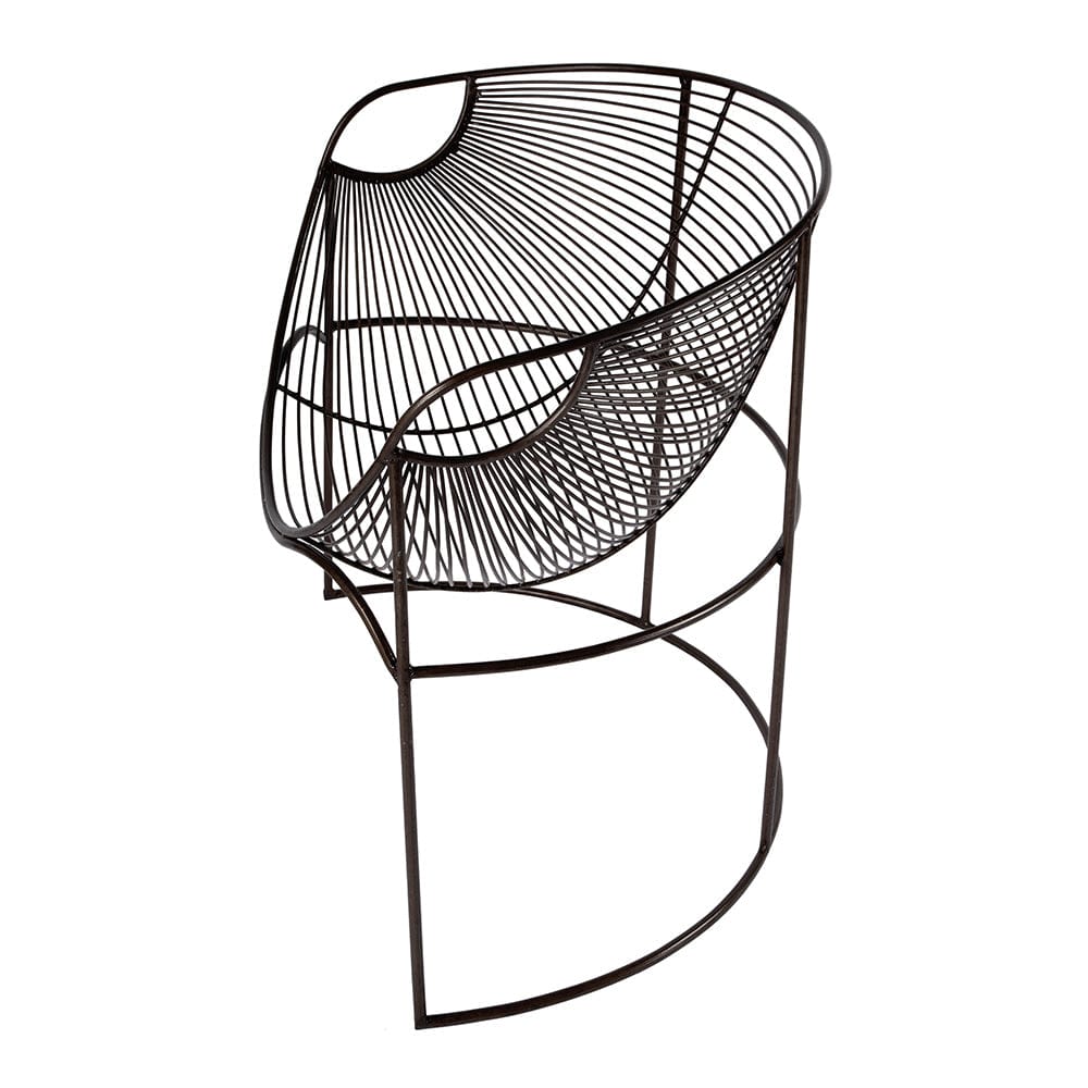 Butler Specialty Company - Artemis 30 in. W Oval Iron Basket Accent Chair, Black - 5824025 View 4