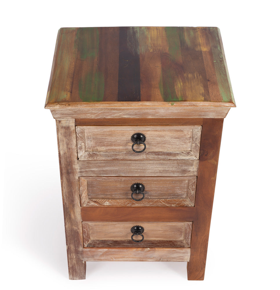 Butler Specialty Company - Artifacts - Arya 15.75 in. W Rectangular Hand Painted Wood 3 Drawer Rustic Accent Chest, Assorted - 1837290