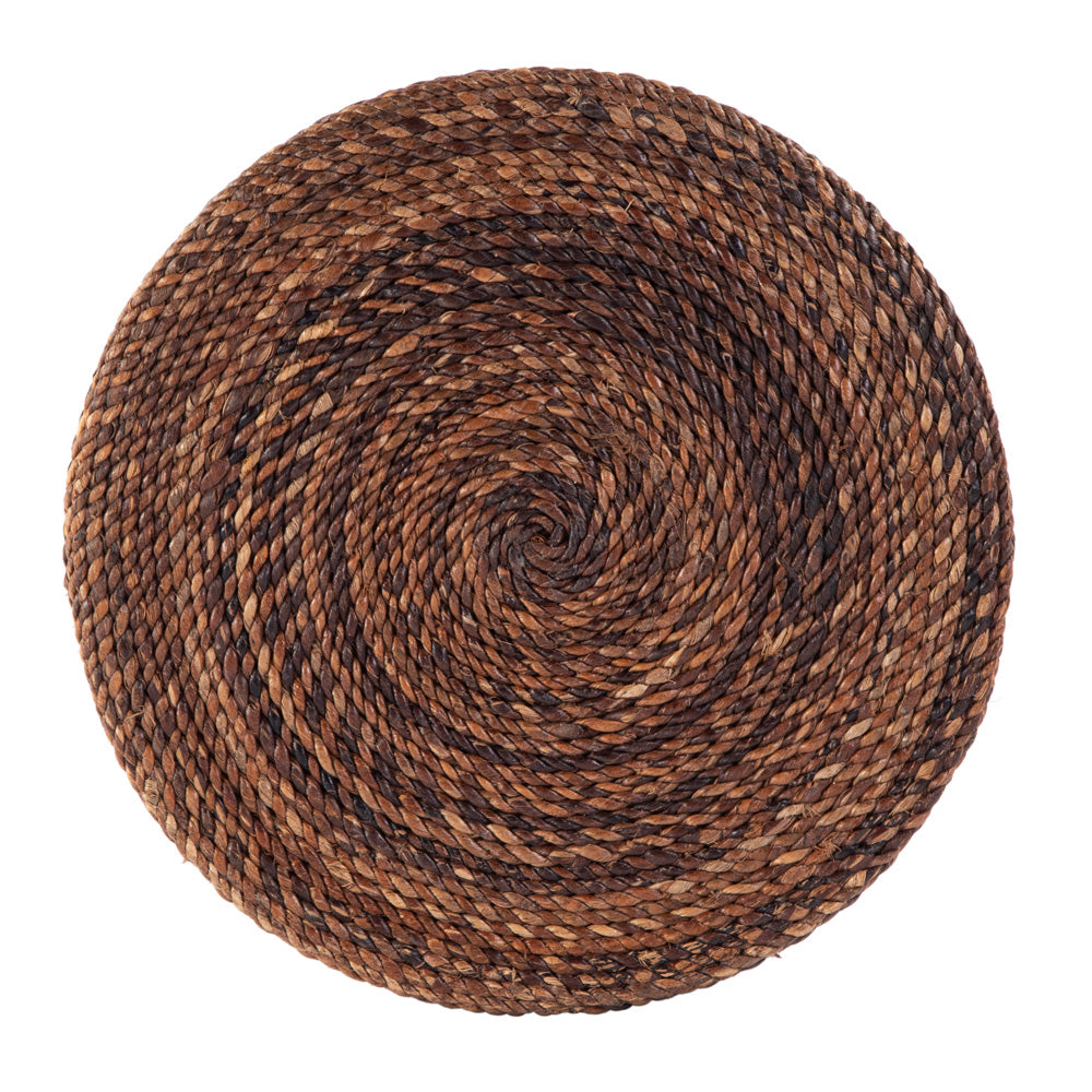 Butler Specialty Company - Bagshawe 13 in. W Round Wood and Abaca Rope Side Table - Brown - 5911070 view 4