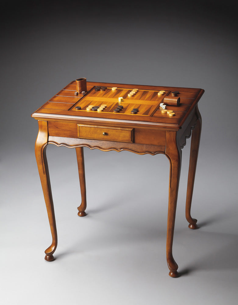 Butler Specialty Company - Bannockburn 29 in. W Rectangular Wood Game Table, Medium Brown - 1694101