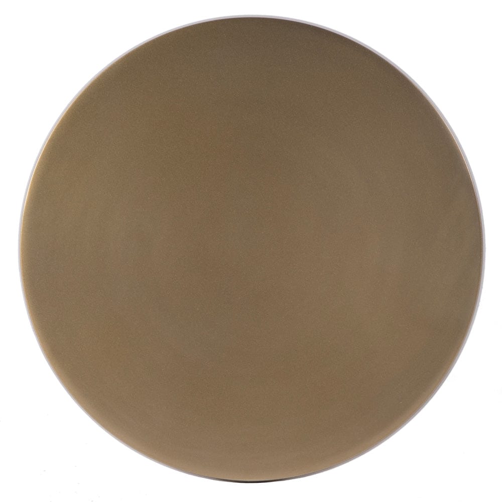 Butler Specialty Company - Bartel 10.25 in. W Round Metal Pedestal Base End Table - Antique Gold - 5923226 view 3