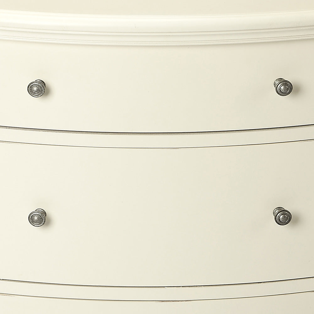 Butler Specialty Company - Bedford 41 in. W Demilune Wood 5 Drawer 2 Door Console Table, White - 9347288