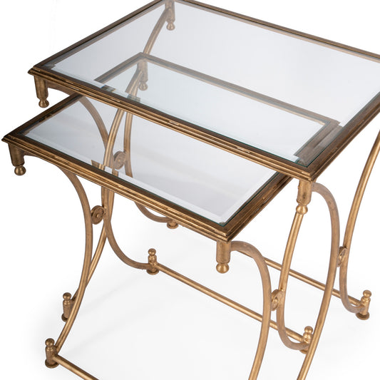 Butler Specialty Company - Beverly Antique Nesting Tables, Gold - 4012226
