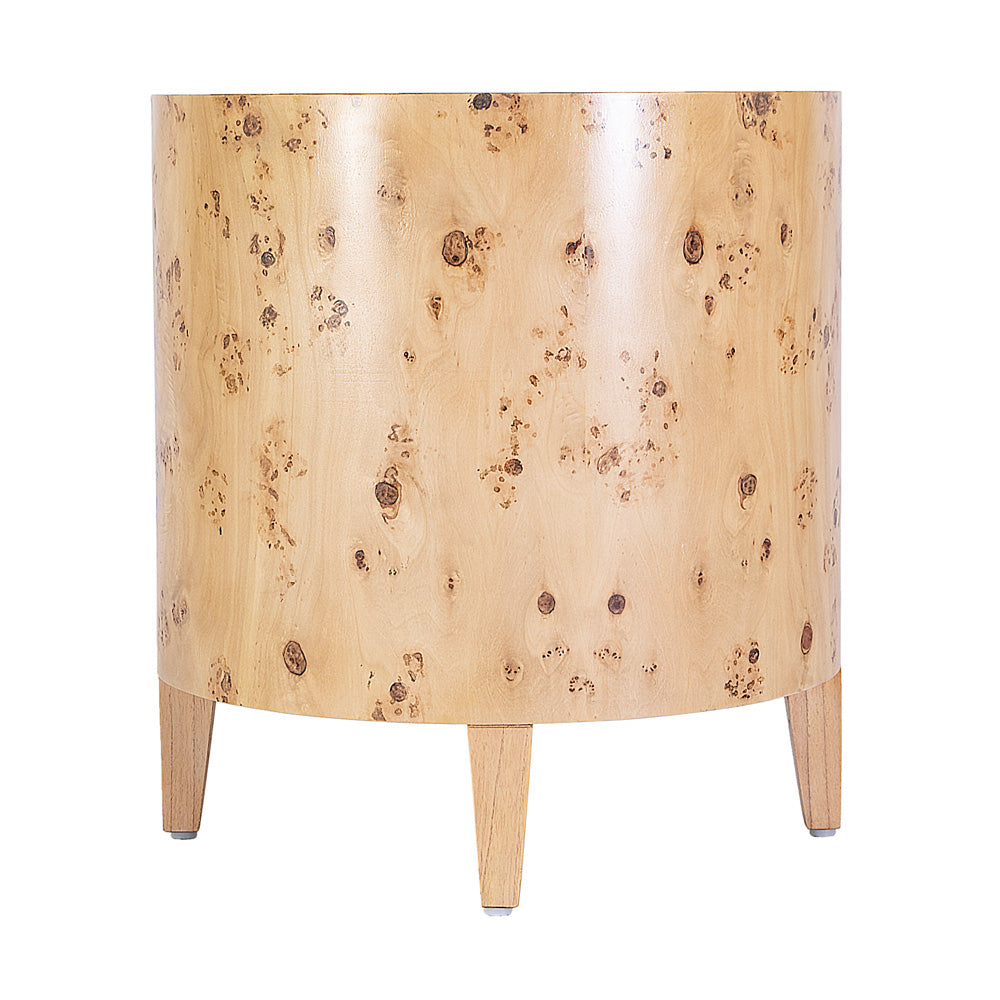 Butler Specialty Company - Billie 22 in. W Round Burl End Table, Light Brown - 5789443