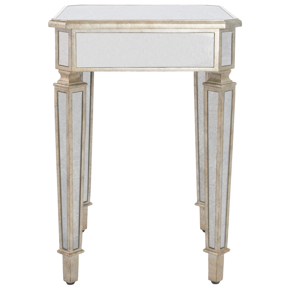 Butler Specialty Company - Celeste Mirrored Side Table, Silver - 3806146