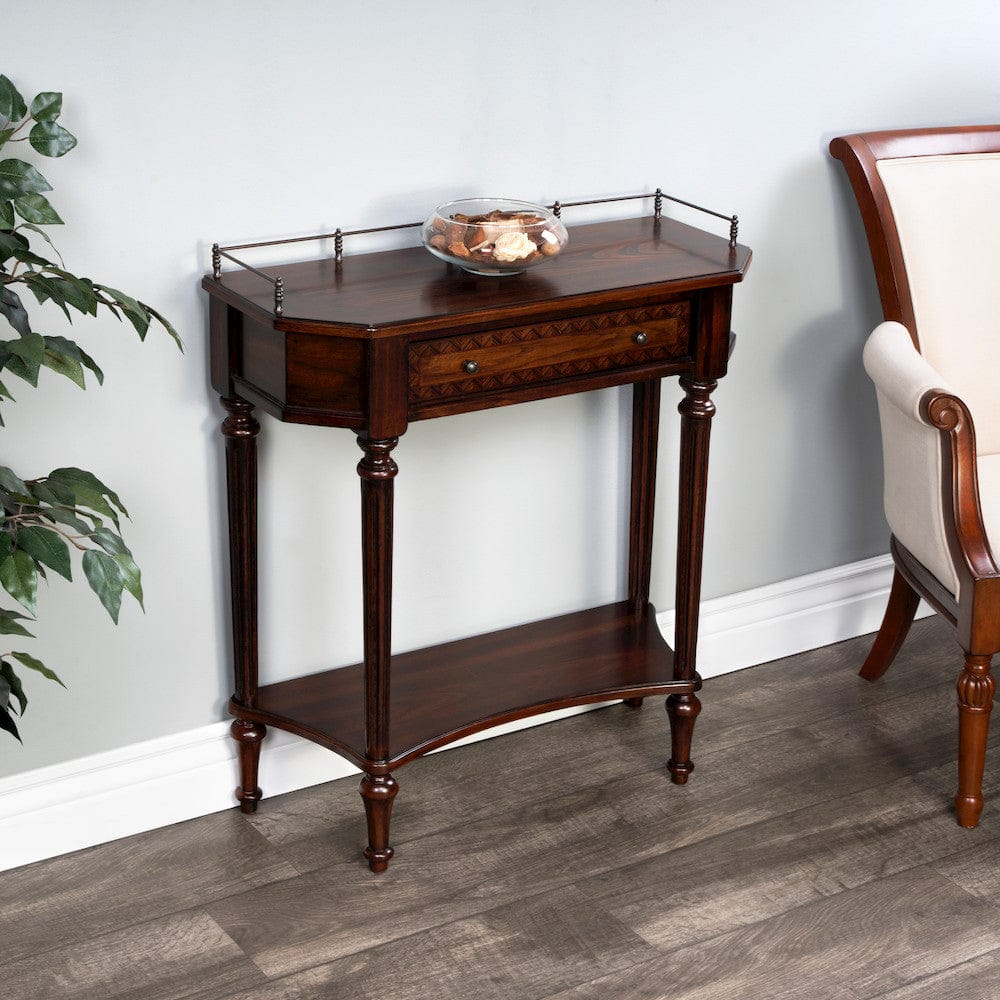 Butler Specialty Company - Charleston 30 in. W Rectangular Wood 1 Drawer Console Table, Dark Brown - 883024 view 6