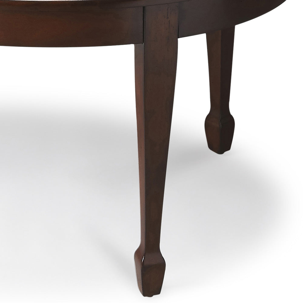 Butler Specialty Company - Clayton 38 in. W Oval Wood Coffee Table, Dark Brown - 1234024