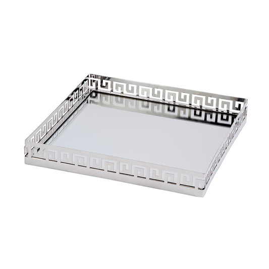 Butler Specialty Company - Cleo Square Serving Tray, Silver - 5798016 View 2