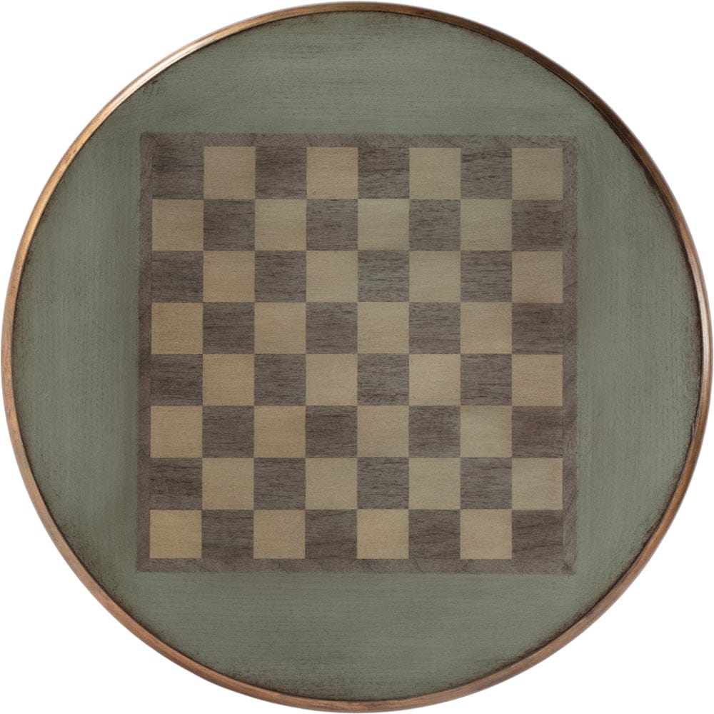 Butler Specialty Company Colbert 22 in. W Round Wood Pedestal Game/Accent Table - Green - 3405482 view 4