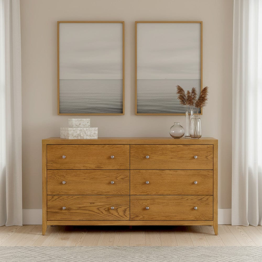 Butler Specialty Company - Dana 60 in. W Rectangular Wood 6 Drawer Dresser, Natural - 6257452 view 5