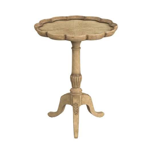 Butler Specialty Company - Dansby 20 in. W Round Wood Pedestal Side Table, Beige - 1482424