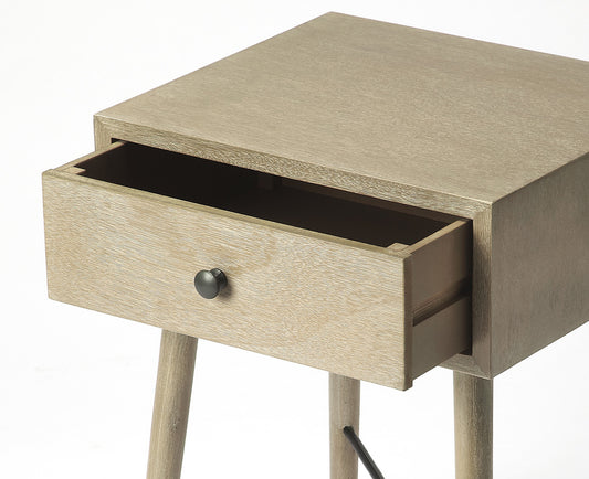 Butler Specialty Company - Delridge Nightstand, Gray, Tan/Beige - 3791140_CLOSEOUT