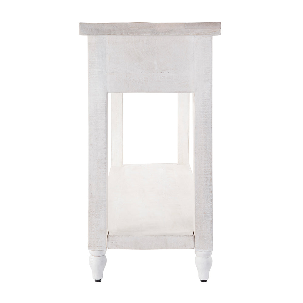 Butler Specialty Company - Dorothy 54 in. W Rectangular Solid Wood 2 Drawer Console Table w Open Lower Shelf, Gray - 5863329 View 4