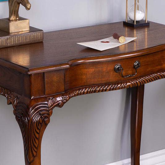 Butler Specialty Company - Dupree 35 in. W Rectangular Wood 1 Drawer Writing Desk, Medium Brown - 6042001