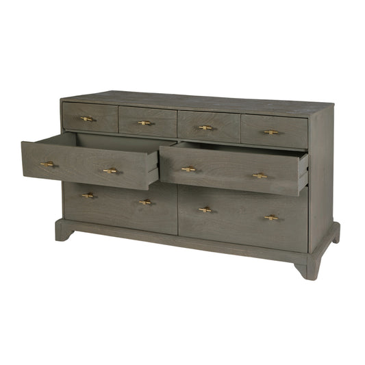 Butler Specialty Company - Faro 55 in. W Rectangular Wood 8 Drawer Dresser, Gray - 5902496 view 2