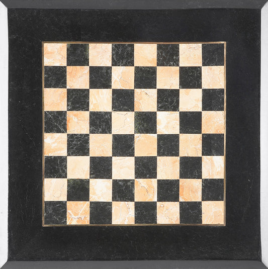 Butler Specialty Company - Frankie 18 in. W Square Fossil Stone & Metal Game Table, Multi-Color - 6061025