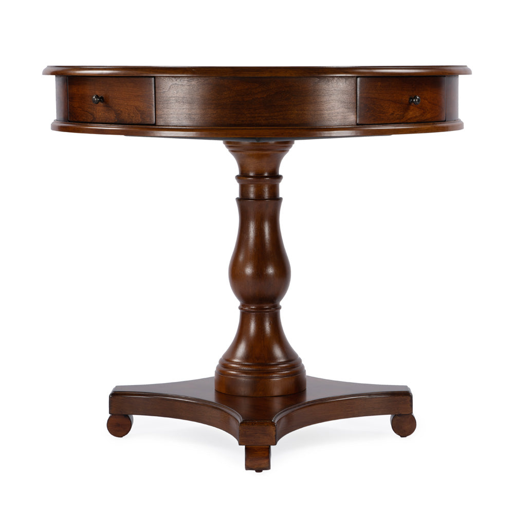 Butler Specialty Company - Fredrik 34 in. W Round Wood Game Table, Medium Brown - 5718011