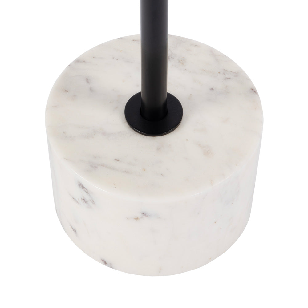 Butler Specialty Company - Garrett 13.75 in. W Round Iron and Marble Side Table, Black and White - 5822025 view 5