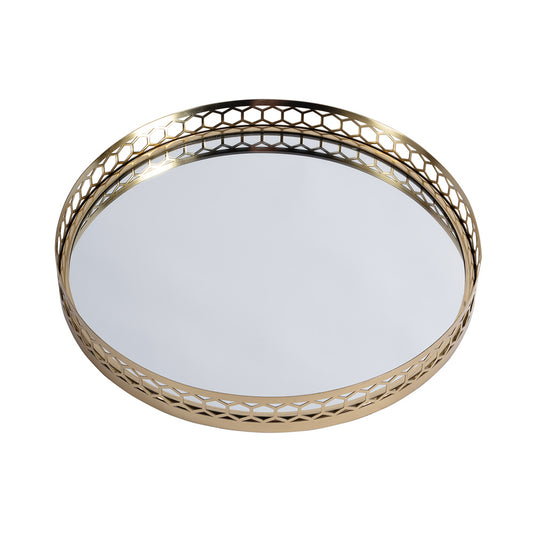 Butler Specialty Company - Geneva Round Serving Tray, Gold - 5802016 View 2