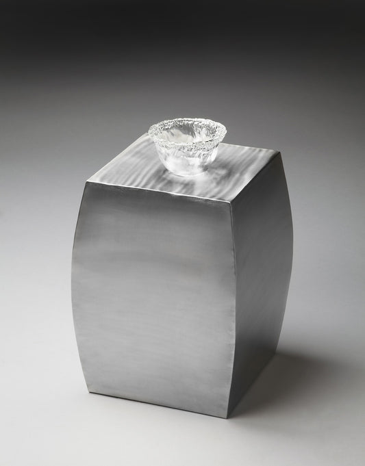 Butler Specialty Company - Getty 14 in. W Square Stainless Steel Side Table, Silver - 2888260