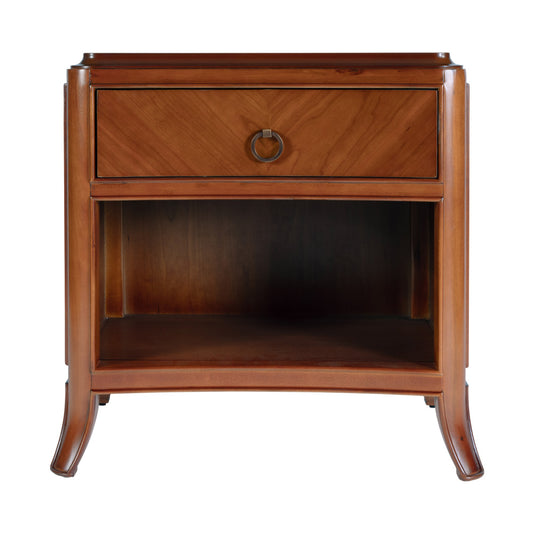 Butler Specialty Company - Granby 25 in. W 1 Drawer Nightstand w Lower Open Shelf, Brown - 6242101 view 2