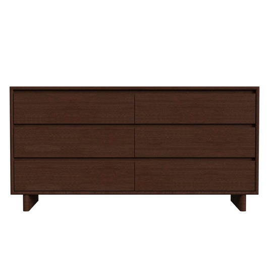 Butler Specialty Company - Halmstad 62 in. W Rectangular Wood Panel 6 Drawer Dresser w Soft Close Drawers, Brown - 5766497 view 2