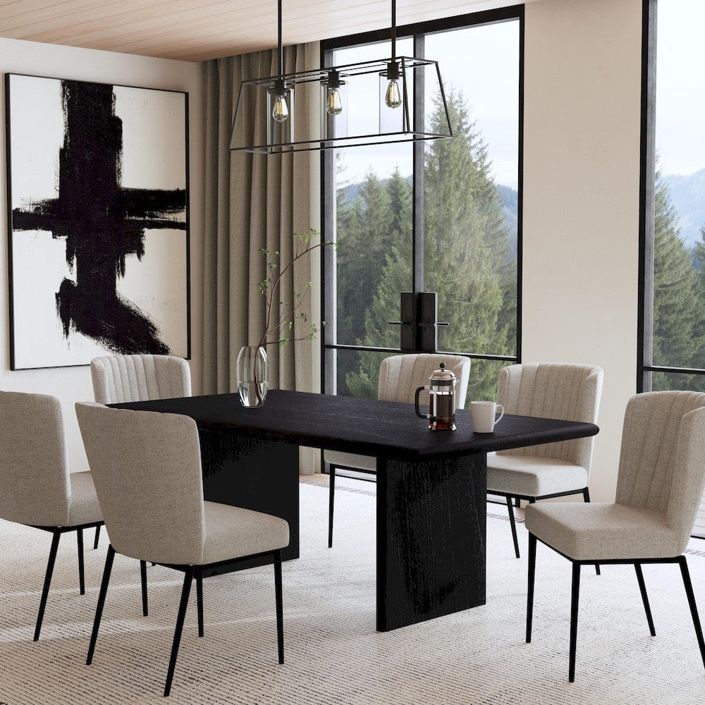 Butler Specialty Company - Halmstad 74 in. W Rectangular Wood Panel Dining Table, Black - 5765498 view 5