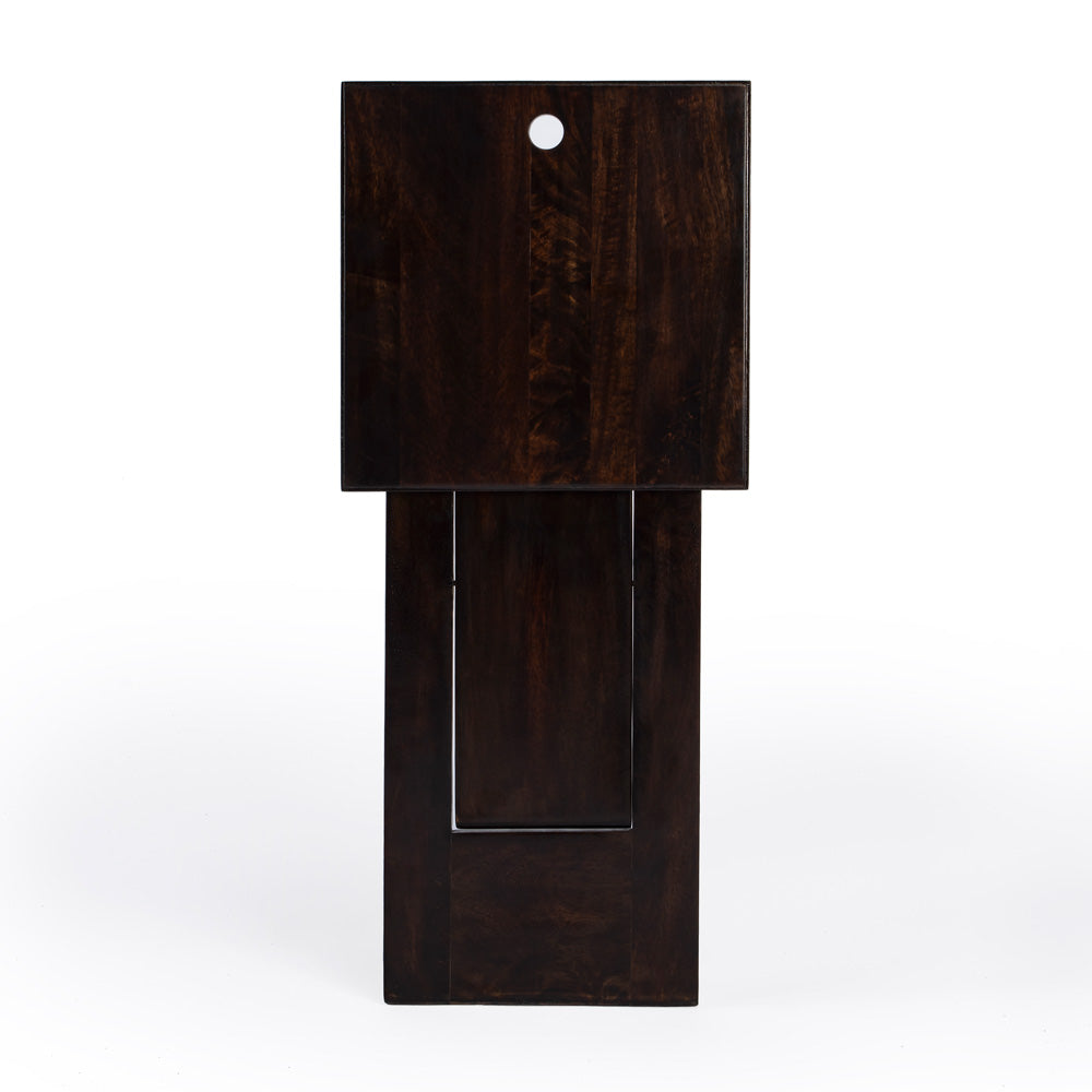 Butler Specialty Company - Hammond 11.75 in. W Square Wood Folding Side Table, Dark Brown - 2259403