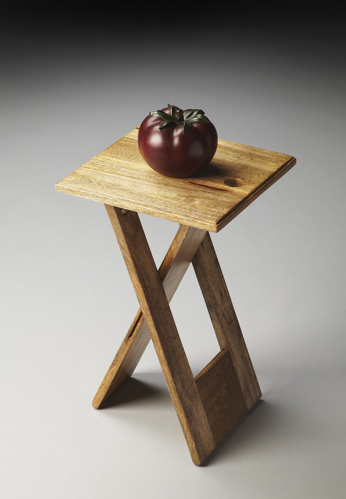 Butler Specialty Company - Hammond 11.75 in. W Square Wood Folding Side Table, Natural - 2259140
