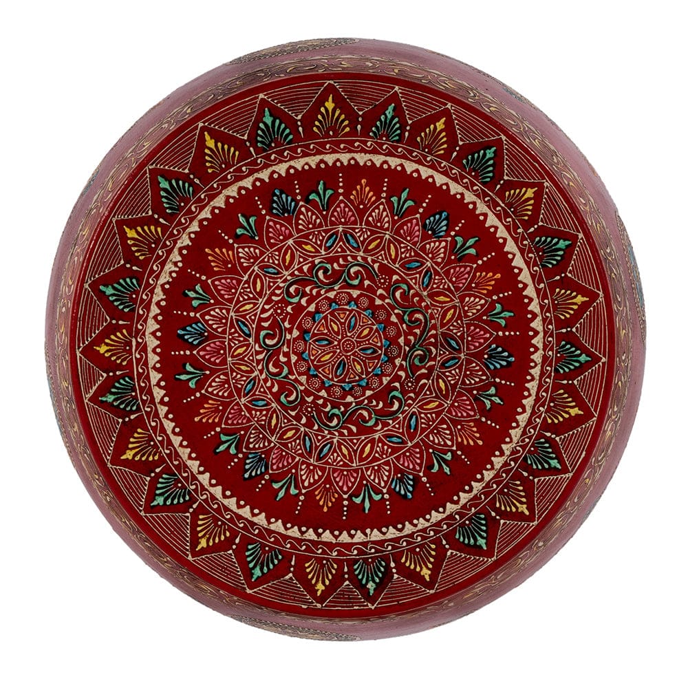 Butler Specialty Company - Imani 17" W Round Iron Drum Side Table, Red - 5833290 View 4